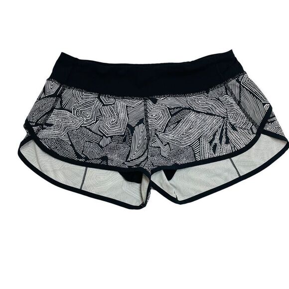 Lululemon Hotty Hot Short Dottie Tribe White Black  Side 6 - Picture 1 of 11
